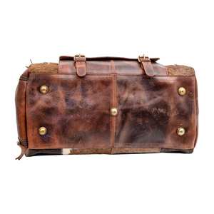 กระเป๋าเดินทางหนังวัวแท้ลายขนสัตว์ ดีไซน์เนอร์ รุ่น LHTB-0098 สำหรับเดินทางท่องเที่ยวหรือใช้เป็นกระเป๋าถือขึ้นเครื่องบิน รับผลิตตามแบบ OEM - Product Image 2