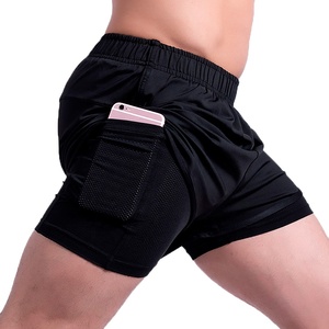 Premium Quality Custom Athletic Fitted Running Workout <b>Compression</b> Gym <b>Men</b> <b>Shorts</b> With Pockets - Product Image 3
