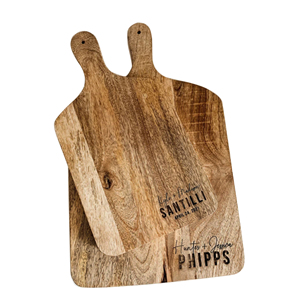 Planche à découper en bois de qualité supérieure avec poignée, planche à découper décorative en bois dur rayé, plateau à charcuterie et fromages, accessoires de cuisine - Product Image 4
