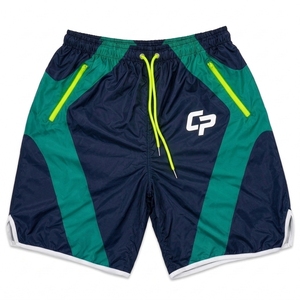 Ensemble veste coupe-vent et short unisexe personnalisé en nylon imprimé, avec fermeture éclair, capuche, léger, imperméable, tenue décontractée streetwear - Product Image 4