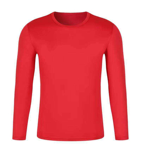 เสื้อยืดแขนยาวผ้าคอตตอน/ใยไผ่ถัก น้ำหนัก 280 กรัม ระบายอากาศได้ดี แห้งเร็ว รับผลิตตามแบบ OEM คุณภาพสูง พร้อมสกรีนโลโก้ตามต้องการ - Product Image 1