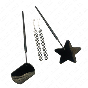 Stainless Steel Eyelash Extension Tweezers Diamond Grip Paper Coated Mirror Finish Precision Lash <b>Tool</b> Professional Use - Product Image 3