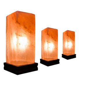 Lampe de sel de l'Himalaya pure carrée haute, modèle 2025, la plus vendue, avec service OEM d'emballage personnalisé - Product Image 3