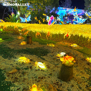 คริสต์มาสฮาโลวีนกลางฤดูร้อนเรืองแสงแมลง Bee <span class=keywords><strong>Ant</strong></span> นําตั๊กแตนแบบไดนามิกภูมิทัศน์ตกแต่งเทศกาลอีสเตอร์กลางแจ้ง - Product Image 5