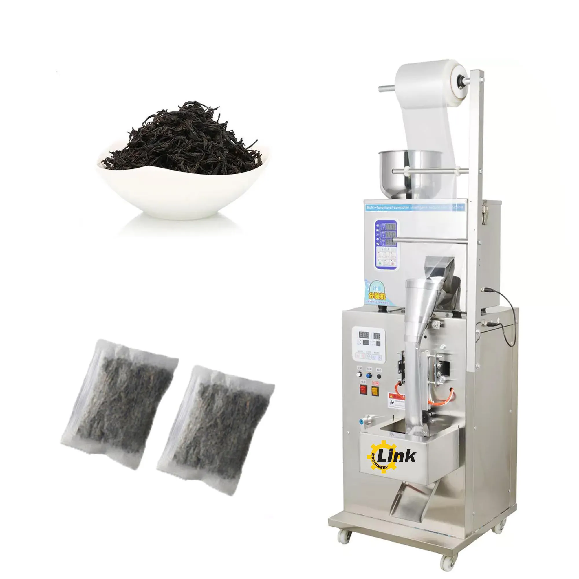Machine de remplissage de poudre multifonctionnelle, Machine d'emballage verticale pour sucre, thé, piment, poudre de café, épices, Machine d'emballage automatique