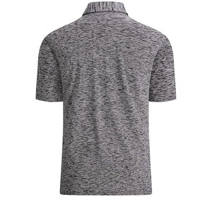 Polo en maille à manches courtes pour homme de haute qualité, gris uni, séchage rapide, style golf, coupe classique - Product Image 4