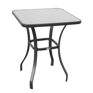 27\" <b>Square</b> Bistro <b>Table</b> Garden <b>Dining</b> Outdoor Tempered <b>Glass</b> <b>Table</b> - Product Image 1