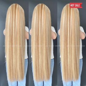 Venta Directa de Fábrica de Extensiones de Cabello Vietnamita 100% Virgen Remy para Pelucas, Lisas, Todos los Colores, Doble Trama - Product Image 1