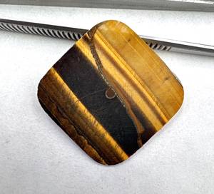 Esfera de Reloj con Movimiento Nh35, Piedra de Ojo de Tigre Natural, Marrón/Negro, Disco de 28.50mm, 1mm de Grosor, Clásica y Elegante para Fabricación de Relojes - Product Image 4