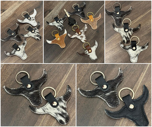 Da bò da mới nóng bán kim loại Keyring thiết kế độc đáo móc khóa - Product Image 3