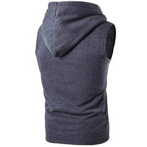 Vente en gros de gilets sans manches à capuche en coton personnalisés de qualité supérieure à prix avantageux, service OEM ODM - Product Image 6