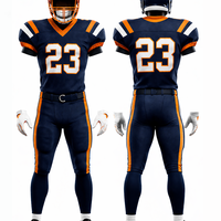 Conjunto de Uniforme de Fútbol Americano Personalizado, Jersey con Impresión por Transferencia de Calor, Nombre del Equipo, Número, Kit Deportivo, Parte Delantera de Secado Rápido