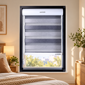 ม่านม้วนลายม้าลายสีขาวซีรีส์ซูเปอร์ไวท์ WINHOME สำหรับโครงการโรงแรม อพาร์ทเมนท์ สำนักงาน พื้นที่ทำงาน รับผลิตตามแบบ OEM ODM - Product Image 1