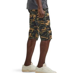 Quik Dry 100% algodón bordado Streetwear Cargo Shorts logotipo personalizado hombres verano Casual verano Multi-Bolsillo camuflaje - Product Image 5