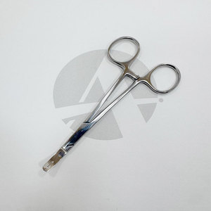 Pinces à ancrage dermique en acier inoxydable de 5,5 pouces à trois trous 1,2 mm/1,6 mm/2 mm pour piercing corporel professionnel, logo personnalisé AZ-DAHF-02 - Product Image 1