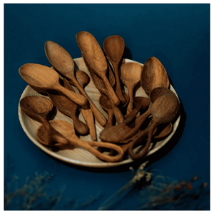 Wooden <b>spoon</b> created from solid natural wood for cooking stirring and <b>serving</b> food in kitchen use, Vietnam origin product - Product Image 3