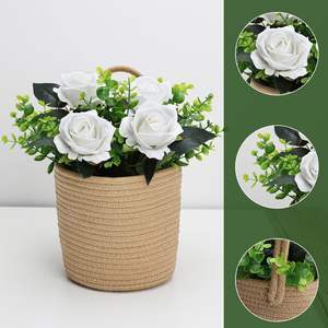 Florero de Yute Sostenible – Florero Decorativo Hecho a Mano con Fibra Natural Premium para Centro de Mesa - Product Image 6