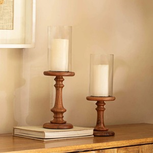 Portavelas Redondo de Madera de Mango Hecho a Mano de Lujo con Impresión Personalizable para Decoración del Hogar - Product Image 6