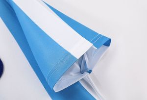 Personaliza Camisetas de Fútbol y Fútbol Americano de Alta Calidad, Camiseta de Fútbol con Rayas Azules y Blancas, Camiseta Transpirable de Manga Corta para Hombre - Product Image 4