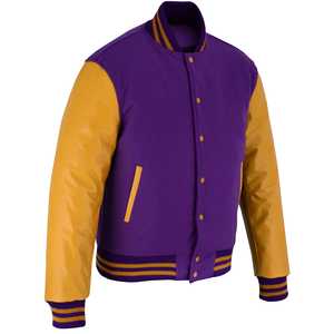 Ropa de invierno, chaqueta de invierno, chaquetas varsity de cuero/lana para venta en línea a precio económico - Product Image 5