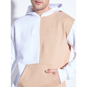 ชุดเซ็ตฮู้ดดี้ผู้ชายสองสี เสื้อฮู้ดแบบสวมหัว กางเกงขายาวลำลอง สตรีทแวร์ ขายส่ง - Product Image 5