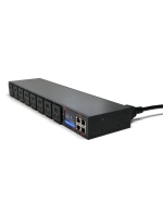 PDU intelligent 220V 10A Nouveau standard chinois 8 prises avec mesure et commutation LCD Modbus pour installations minières