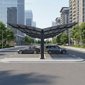Tettoia per Auto 3x6m 6x6m Moderna e Lussuosa in Lega di Alluminio 6063-T5 Impermeabile, Garage Coperto per Giardino, Cortile e Villa - Product Image 2