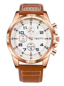 นาฬิกาควอตซ์หนังแท้ทรงกลมสำหรับผู้ชาย รุ่น NW1325 OEM - Product Image 2
