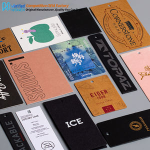 Étiquettes à suspendre kraft personnalisables, carte de visite imprimable écologique et gratuite, étiquette de bagage <span class=keywords><strong>pour</strong></span> vêtements et sacs à chaussures - Product Image 3