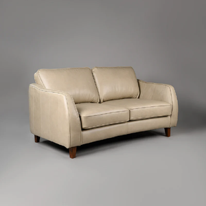 Canapé rectangulaire moderne 2 places en cuir tufté de haute qualité, écologique et durable, pour salon, hôtel, restaurant, hall d'entrée, décoration extérieure - Product Image 2