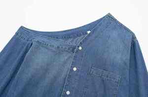 Softened <b>Denim</b> <b>Material</b> Comfortable Long Hours Of Outdoor Activities Street Wears Hot Selling Women <b>Denim</b> Tops - Product Image 6
