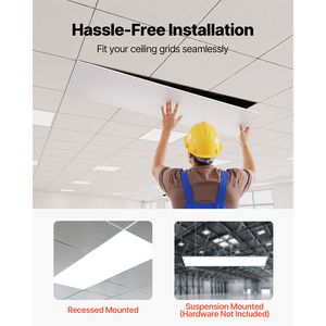 Pannello LED Piatto 1x4FT 5700LM con 3 Colori Selezionabili 3000K/4000K/5000K, Plafoniera a Soffitto a Incasso - Product Image 4