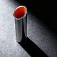 Trophée personnalisé en métal finition miroir, design cylindrique avec logo personnalisé pour la reconnaissance d'entreprise, l'innovation et les récompenses d'équipe