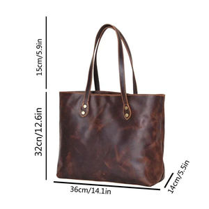Wholesale Custom High Quality Genuine Leather <b>Tote</b> <b>Bag</b> Embossed Designer Women Handbag Private - Product Image 3
