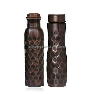 Luxury Eco-friendly <b>Copper</b> Drinking <b>Bottle</b> for Natural Water Storage Elegant Finish Strong Cap Boiling Applicable Unisex Design - Product Image 1