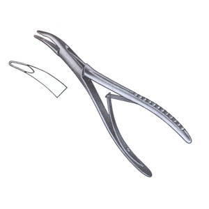 Rongeur à os chirurgical orthopédique en acier inoxydable à double action, instrument médical réutilisable OEM - Product Image 4