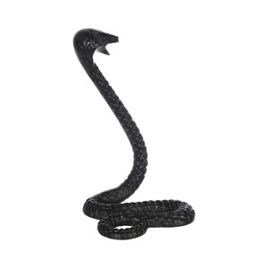 Sculpture de serpent cobra faite à la main, décoration de table, figurine animale traditionnelle pour le salon - Product Image 1