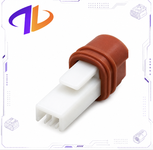 <b>2</b> <b>Pin</b> Male Female Automotive Electrical Wire Harness Connector <b>Plug</b> Nylon Housing White - Product Image 2