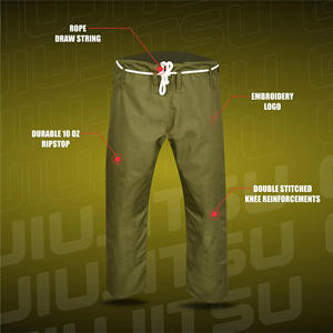 OEM BJJ Gi Kimono de jiu-jitsu brésilien avec logo personnalisé uniforme d'entraînement léger vêtements d'arts martiaux durables en coton doux - Product Image 5