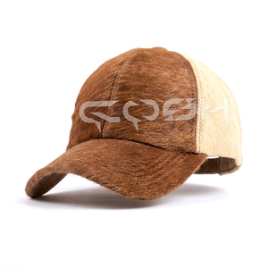 Genuine Cowhide <b>Baseball</b> <b>Cap</b>, Hair On Hide Western Trucker Hat - Product Image 5