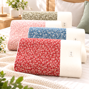 Korean <b>Memory</b> <b>Foam</b> Pillow Ergonomic Contour Cervical Neck Support Pillow Hypoallergenic Washable for Side and Back Sleepers - Product Image 1