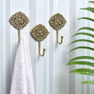 Shabby Chic French Vintage <b>Wall</b> <b>Hooks</b> Decorative Antique Gold Coat <b>Key</b> <b>Hooks</b> for Entryway Bedroom Bathroom - Product Image 2