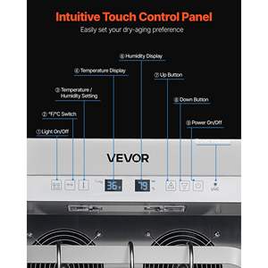 232 LBS Freestanding <b>Beef</b> Aging Machine Dry Ager Refrigerator Precise Kitchen Commercial Kitchen Refrigeration Equipment - Product Image 5