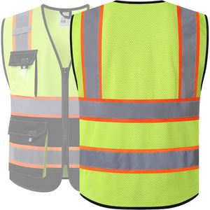 Chaleco de Seguridad de Malla de Alta Visibilidad OEM con Tiras Reflectantes, Chaleco de Trabajo Industrial, Chaleco de Seguridad Personal para Almacenes - Product Image 2
