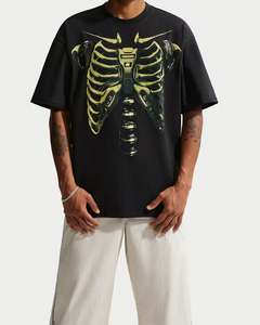 T-shirts Homme Col Rond 100% Polyester Imprimé Squelette Tissu Anti-Plis Coupe Oversize Motif Uni Impression Numérique – Meilleures Ventes - Product Image 3