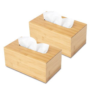 Proveedor Mayorista de Cajas de Pañuelos de Madera, Producto Rectangular Más Vendido, Portapañuelos de Madera de Acacia - Product Image 1