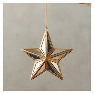 Decoraciones Navideñas Colgantes de Metal Reciclado Ecológicas, Serie Festiva Sostenible, Forma Personalizable, Color y Tamaño - Product Image 2