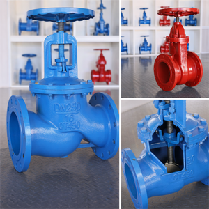 วาล์วเหล็กหล่อแบบลูกโลกควบคุมด้วยมือสำหรับงานอุตสาหกรรม มาตรฐาน ASTM A216 WCB แบบหน้าแปลน คลาส 150/300 วาล์วหยุดแรงดันสูง - Product Image 5