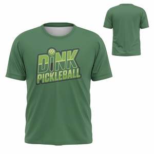Custom <b>100</b>% <b>Polyester</b> pickleball tshirt Digital printing half selves <b>shirts</b> custom logo OEM ODM manufacturer O neck T <b>shirt</b> - Product Image 5