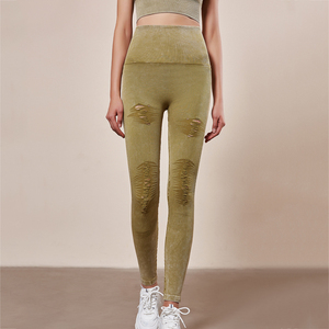 เลกกิ้งผู้หญิงคุณภาพสูง 100% สำหรับออกกำลังกาย ระบายอากาศได้ดี เหมาะสำหรับฟิตเนส มีไซส์พลัสไซส์ - Product Image 2